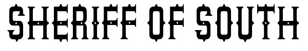 Sheriff of South St font preview